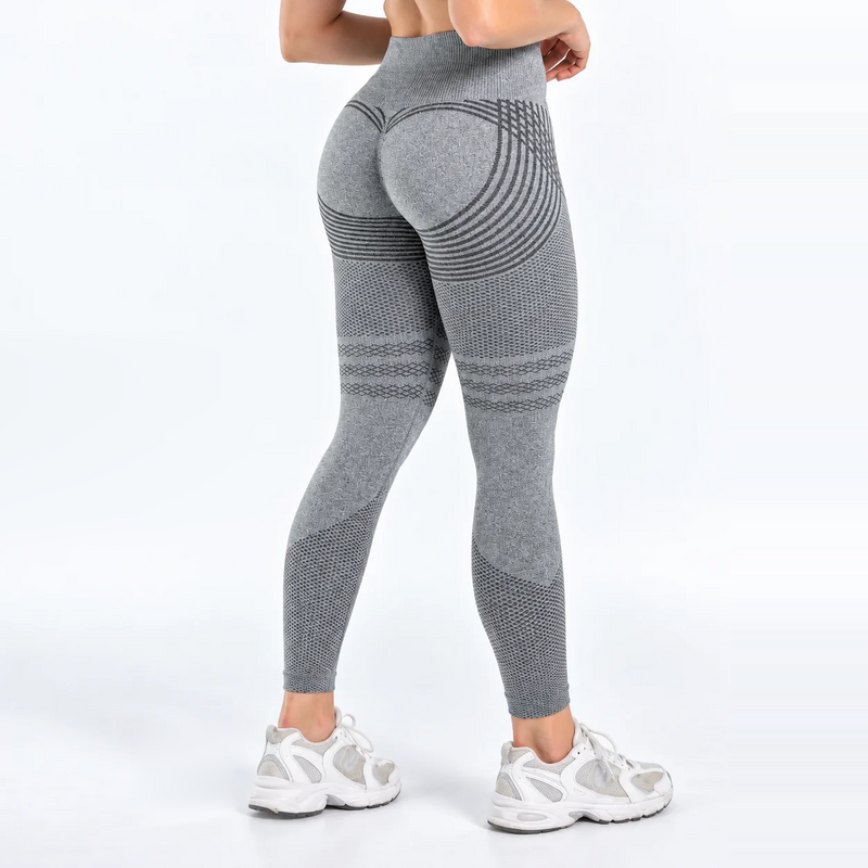Legginsy 3D antycellulitowe – Jasnoszare