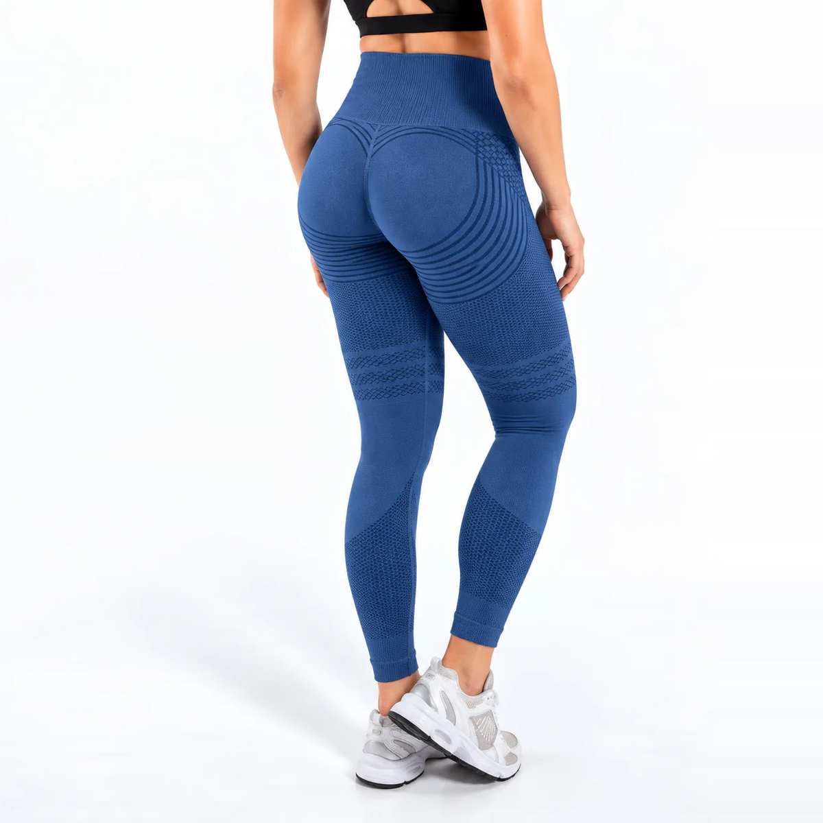 Legginsy 3D antycellulitowe – Niebieskie