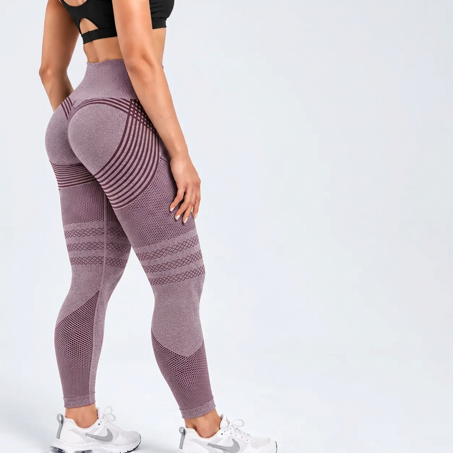 Legginsy 3D antycellulitowe – Fioletowe