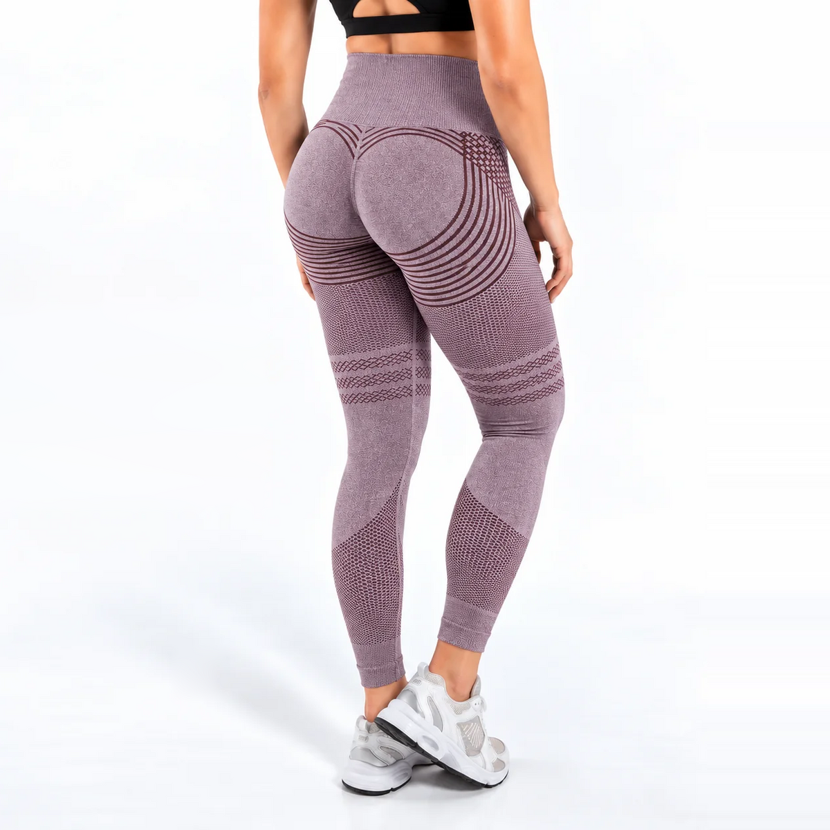 Legginsy 3D antycellulitowe – Fioletowe