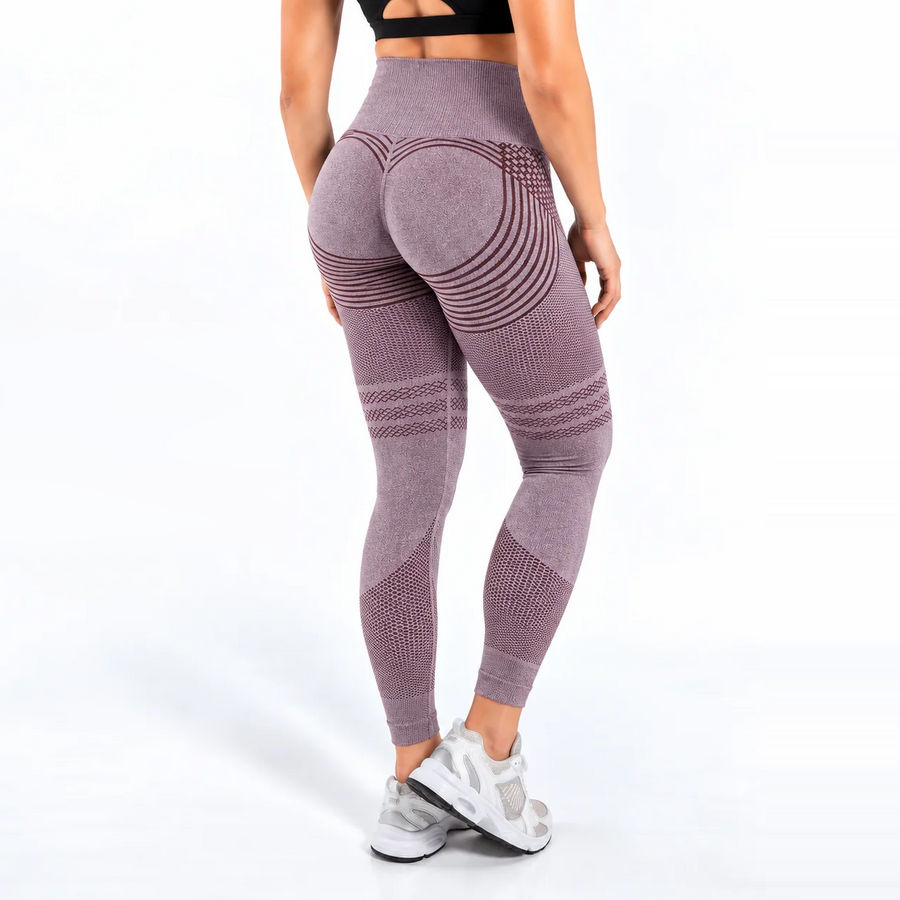 Legginsy 3D antycellulitowe – Fioletowe