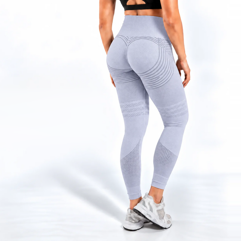 Legginsy 3D antycellulitowe – Błękitne