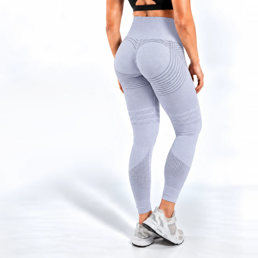 Legginsy 3D antycellulitowe – Błękitne