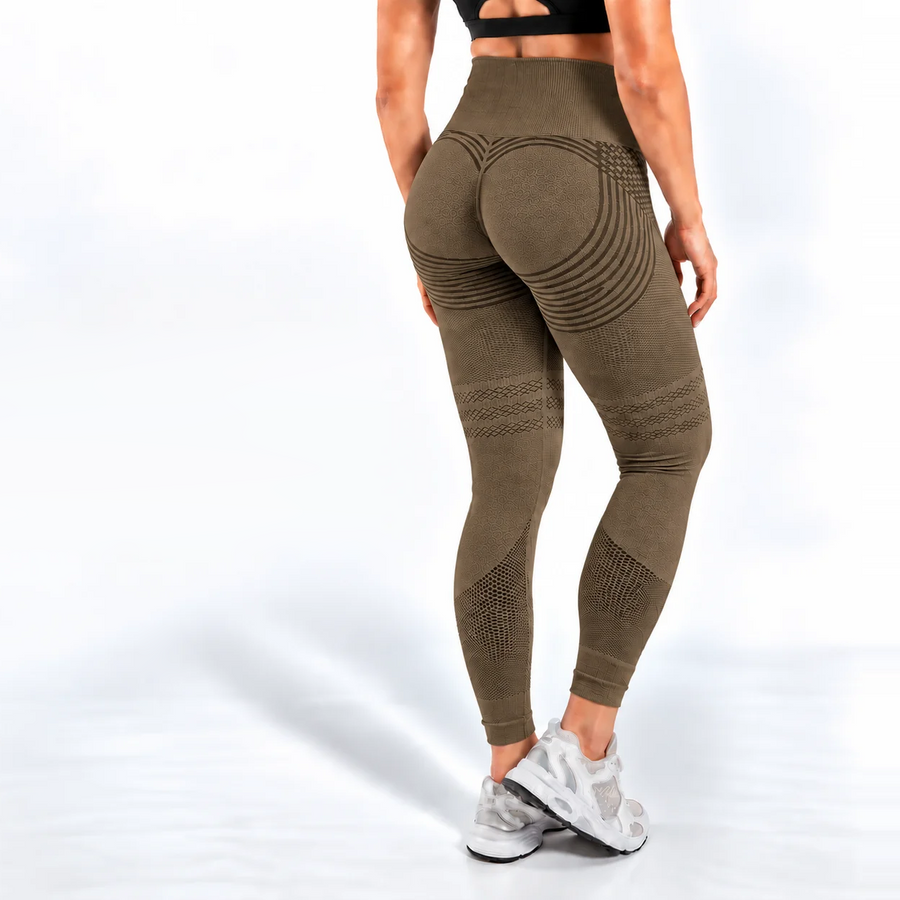 Legginsy 3D antycellulitowe – Khaki