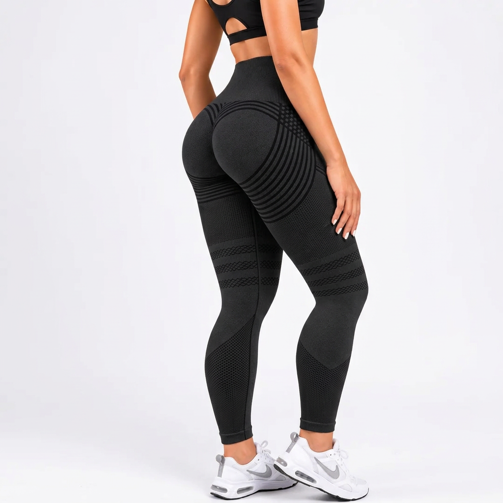 Legginsy 3D antycellulitowe – Czarne